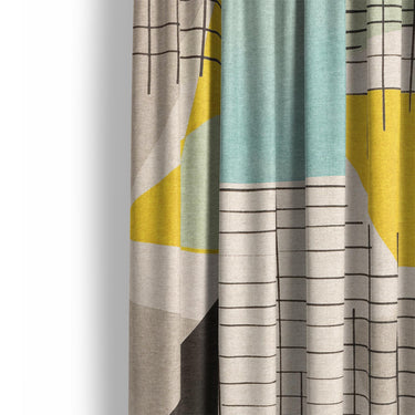 Djuna Ivory Multicolor Mockup Curtain Detail