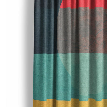 Decrescendo Multicolor Mockup Curtain Detail