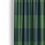 Buffalo Plaid Green Navy Mockup Curtain Detail