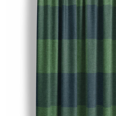 Buffalo Plaid Green Navy Mockup Curtain Detail