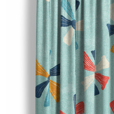 Breezy Pinwheels Mockup Curtain Detail