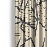 Harlan Ivory & Black Mockup Curtain Detail