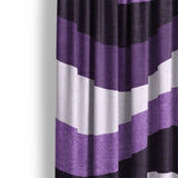Sinuous Purple Monochrome Mockup Curtain Detail