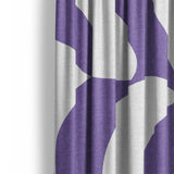 Twyla Checkered Periwinkle Mockup Curtain Detail