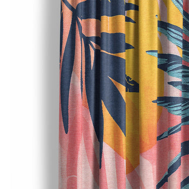 Florian Pink & Blue Mockup Curtain Detail