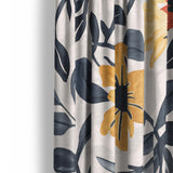 Caroline Blue & Red Mockup Curtain Detail