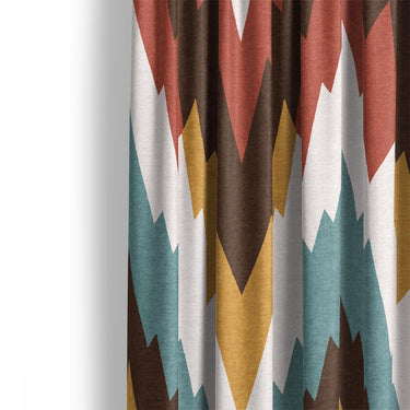 Dyani Sky & Umber Mockup Curtain Detail