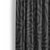 Kiva Charcoal Grey Mockup Curtain Detail