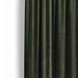 Felix Bleach Dye Olive Green Mockup Curtain Detail