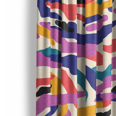 Alessa Multicolor Mockup Curtain Detail