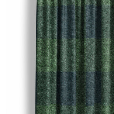 Buffalo Plaid Green Navy Mockup Curtain Detail