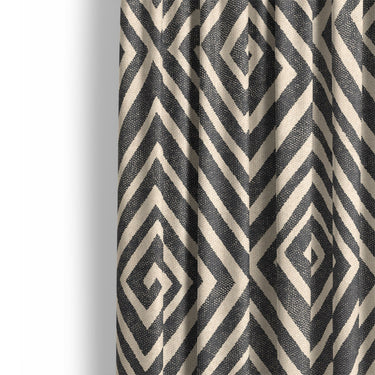 Hoffman Black & Ivory Mockup Curtain Detail