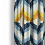 Jasper Blue & Gold Mockup Curtain Detail
