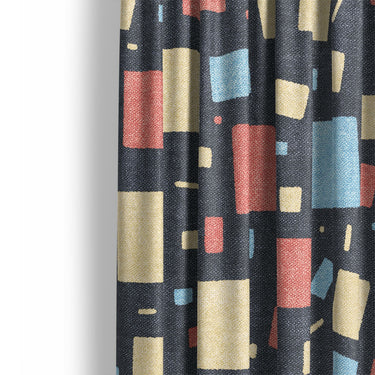 Geometric Confetti Twilight Mockup Curtain Detail