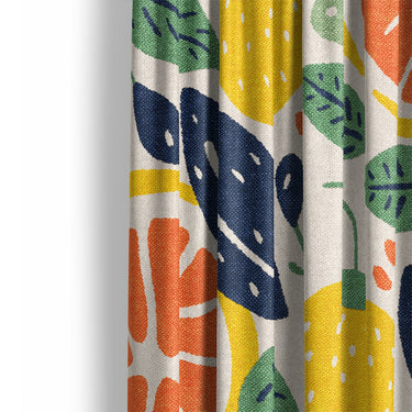 Pamplemousse and Bay Leaf Mockup Curtain Detail