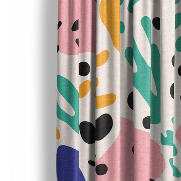 Camille Multicolor Mockup Curtain Detail