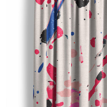 Kayla Paint Splatter Mockup Curtain Detail