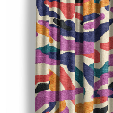 Alessa Multicolor Mockup Curtain Detail