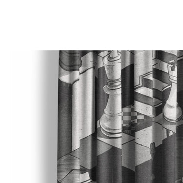 Harmon Surreal Chess BW Mockup Curtain Detail