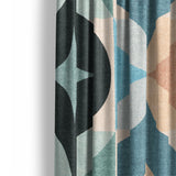 Maxine Seafoam & Peach Mockup Curtain Detail