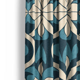 Mattheo Blue & Ivory Mockup Curtain Detail