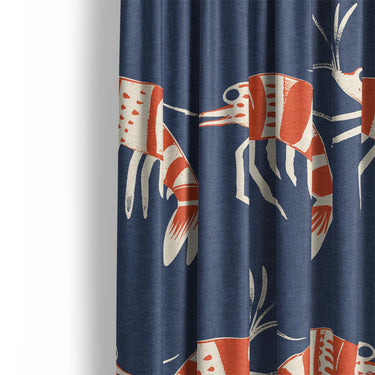 Tribal Prawns Mockup Curtain Detail