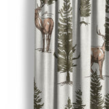 Forest Deer Mockup Curtain Detail
