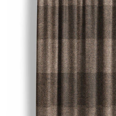 Buffalo Plaid Dark Cedar Brown Mockup Curtain Detail