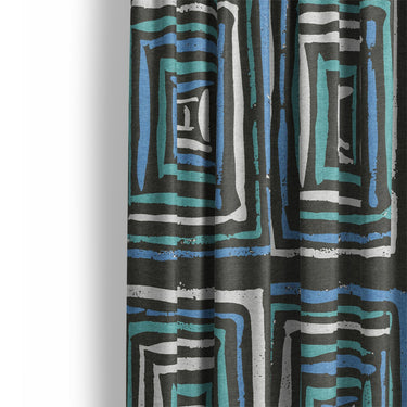 Diego Black & Blue Mockup Curtain Detail