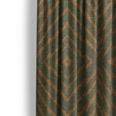 Terlingua Olive & Terracotta Mockup Curtain Detail