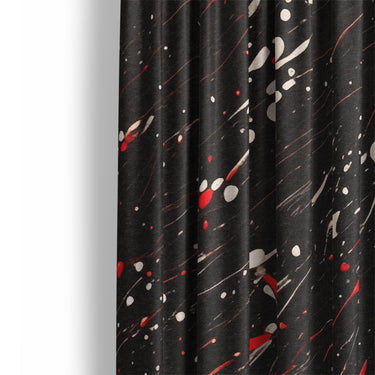 Edgar Red & Vintage Black Mockup Curtain Detail
