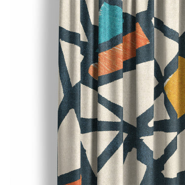 Larken Multicolor Mockup Curtain Detail