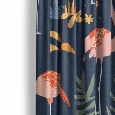 Flamingo Paradise Mockup Curtain Detail