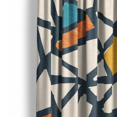 Larken Multicolor Mockup Curtain Detail