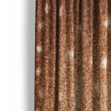 Deer Hide Print Mockup Curtain Detail