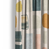 Calliope Ivory Multicolor Mockup Curtain Detail