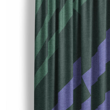 Prisma Mint & Periwinkle Mockup Curtain Detail