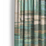 Jörgan Teal & Taupe Mockup Curtain Detail