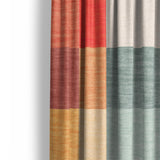 Polyphony Multicolor Earthtone Mockup Curtain Detail