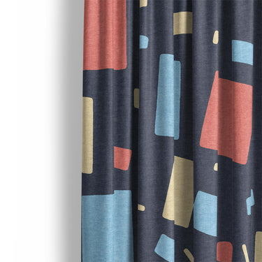 Geometric Confetti Twilight Mockup Curtain Detail