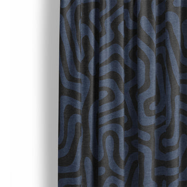 Kiva Slate Blue Mockup Curtain Detail