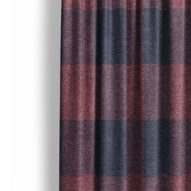 Buffalo Plaid Maroon & Navy Mockup Curtain Detail