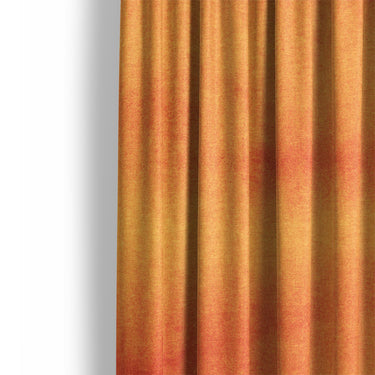 Ophelia Watercolor Fire Orange Balayage Mockup Curtain Detail