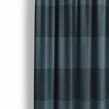 Buffalo Plaid Dark Navy Mockup Curtain Detail