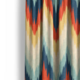 Firekaat Blue & Orange Mockup Curtain Detail