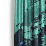 Tethys Navy & Seafoam Mockup Curtain Detail