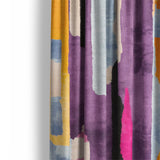 Raheem Orange & Purple Mockup Curtain Detail