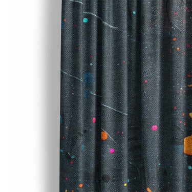 Jacob Navy & Orange Mockup Curtain Detail