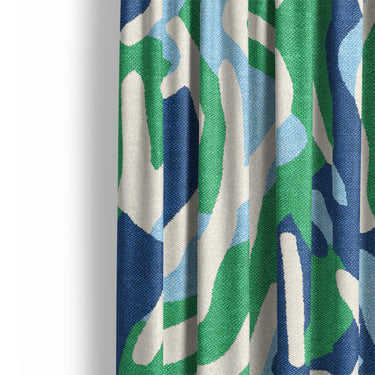 Leonardo Blue Green Mockup Curtain Detail