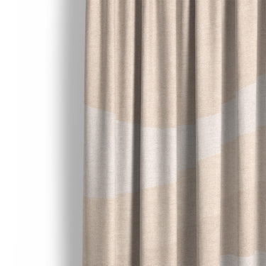 Sinuous Ivory Monochrome Mockup Curtain Detail